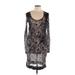 LIU JO Casual Dress: Gray Acid Wash Print Dresses - Women's Size 46