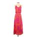 Amanda Uprichard Casual Dress - Maxi: Pink Aztec or Tribal Print Dresses - Women's Size P