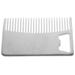Credit Card Comb Hairdressing Mens Beard Styling Man Stainless Steel