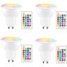 lampadine a led gu10 5w che cambiano colore con illuminazione d'atmosfera d'atmosfera a memoria bianca rgb remota