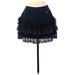 Abercrombie & Fitch Casual Mini Skirt Mini: Blue Print Bottoms - Women's Size Medium