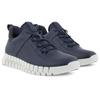 Sneaker ECCO "GRUUV M", Herren, Gr. 43, blau (marine), Glattleder, sportlich, Schuhe, Freizeitschuh, Halbschuh, mit herausnehmbarer Dual-Fit-Innensohle
