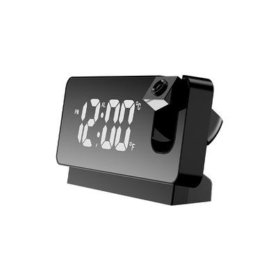 Projection Alarm Clock, LED Large Display Clock, Temperature Display With USB Charging Port, Adjustable Volume, Rechargeable Models Electronic Clock, Snooze, Insert Simple Basic Digital Clock, Suitabl