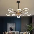 6/8/10 Heads LED Pendant Light Molecular Chandelier Ring Shape Adjustable Simple Modern Nordic Light Luxury Style Living Room Bedroom Dining Room Restaurant