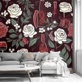 Wine Vintage Wallpaper Roll Mural Wall Covering Sticker Peel and Stick Removable PVC/Vinyl Material Self Adhesive/Adhesive Required Wall Decor for Living Room Kitchen Bathroom