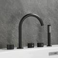 Bathtub Faucet - Contemporary Electroplated Roman Tub Brass Valve Bath Shower Mixer Taps