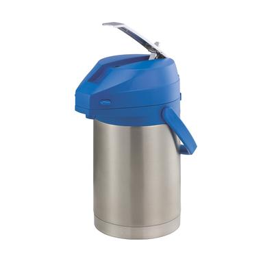Service Ideas CTAL22BLU Color Me SVAC 2 1/5 Liter Lever Action Airpot, Stainless Steel Liner, Silver