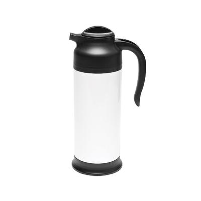 Service Ideas FS10WH 1 liter Vacuum Carafe w/ Twist Top & Stainless Liner - White