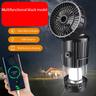 Solar Electric Fan Camping Lamp with Bluetooth Speaker Portable Switch Camping Lamp Lithium Battery Solar USB Charging