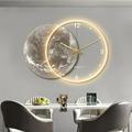 Wall Light Clock 1-Light 50cm LED Wall Lights Wall Lights Modern Light Luxury Style Bedroom Dining Room Resin Wall Light 110-120V 220-240V