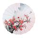 Silk Cloth Parasol (33-inch Peony) - Chinese Japanese Style Paper Umbrella - For Weddings And Personal Sun Protection Asdf Christmas