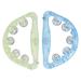 Rattle The Bell 2 Pcs Handled Lights Colorful Props Toy ÙƒØ­Ùƒ Ø§Ù„Ø¹ÙŠØ¯ Tambourine for Kids Plastic Child