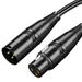 2pcs Microphone Cable 1m Speaker System 3 Pin Mic Cord Xlr Male To Female Audio Line