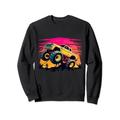 Monster Truck Retro-Sonnenuntergang - Monster Trucks Sweatshirt