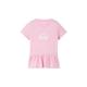 TOM TAILOR Mädchen Kinder T-Shirt mit Print & Volant, 35247 - Fresh Summertime Pink, 128/134