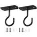 Heavy Duty Clothes Hanger 2 Sets Kitchen Decore Planter Hook Wall Decorate Wall-mounted Iron