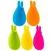 5Pcs Rabbit Shaped Tea Bag Hanger Silicone Tea Bags Holders Tea Accessories Spoon Holder