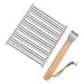 Camping Barbecue Rolling Rack Portable Grill Roller Hot Dog Camperig Gears Wood