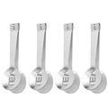 4 Pcs Sandwich Toaster Multitools Pasta Spoon Stainless Steel Tea Bag Holder Rust-proof Ice Clamps Multipurpose