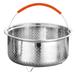 Stainless Steel Rice Steamer Metal Pot Dumplings Drainable Chinese Style Household