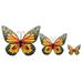 3 Pcs Butterfly Wall Decoration Kid Room Childrens Butterflies Decal Ornament Home Metal Applique Iron