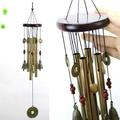 Lloopyting Wind Chimes For Outside Wind Chimes Traditional Solid Wood Metal Wind Chime Pendant Home Garden Decoration 24*10*3cm