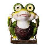 Hiroekza Solar Lights Solar Decorative Lights Outdoor Statues Outdoor Decor Outdoor Garden Lights Frogs Decor Solar Garden Frogs Decorations Garden Statue Solar Lights Garden Solar L