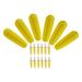 Grill Time Set of 6 Corn on the Cob Skewer and Dish Set - 18 PC Set: 6 Large Plastic Corn on the Cob Dishes and 12 Corn holders. Keep hands clean and of oils and butter during Cookouts