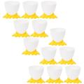 Foot Egg Tray Soft Boiled Eggs Holder Cup for Kitchen Easter Cups Cute Pp Child 12 Pcs