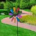 GNFQXSS Wind Spinne-r Outdoor Metal Stake Yard Spinners Garden Wind Catcher Wind Mills Garden Windmill Suitable for Decorating Your Patio Law-n & Garden Multicolor