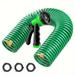 1pc Coil Garden Hose EVA Recoil Garden Hose Self-Coiling Water Hose With 3/4 Connector Fittings With 10 Function Spray Nozzle Curly Recoil Hoses Retractable Lightweight And No Kink Watering Hose