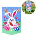 Flags Easter Eggs Color Eggs for Easter Bunny Garden Flag Spring Garden Flag Garden Flag Easter Banner Double Sided