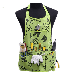 Gardening Apron with 14 Pockets 600D Oxford Work Apron Hand Tool Organizer Apron for Garden DIY Men and Women Green