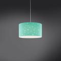 Sospensione Moderna a 1 Luce Pois Xxl In Polilux Bicolor Verde Made In Italy - Verde