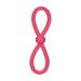 Figure 8 Dog Toys Fun and Colorful Choices Tug Toss Fetch Play Ropes and Loops (Tugger Pink)