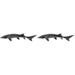 2 Count Simulated Chinese Sturgeon Toy Photo Props Bath Child PVC Animal Model