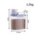 Plastic Storage Tank with Measuring Cup for Dog Cat Food- Convenient Durable Pet