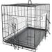 Dog Crates for Extra Large Dogs - XXL Dog Crate 48 Pet Cage Double-Door Best for Big Pets - Wire Metal Kennel Cage & Tray - in-Door Foldable & Portable for Animal Out-Door Travel