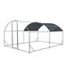 Mulanimo Chicken Coop Chicken Run With Waterproof Cover Sunscreen And Waterproofing Pet Cage Large Poultry Cage For Chicken Rabbit 13.1x9.8x6.6 Ft