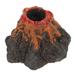 Simulation Realistic Resin Volcano Decoration Aquarium Volcano Ornament Volcano Ornament Aquarium Underwater Landscape for Fish Tank Bubble Stone Decoration