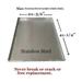 Metal Tray for Dog Crate Replacement Pan 41 Pan Tray Dog Crate Pan 41 X 26 Large Metal Pan - 42 GRC SCC & BSC5000 - SS - 41 1/4 x 26 3/4 x 1 H