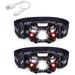 2Packs Head Torch Rechargeable Waterproof Headlamp LED Headlight with Red Filter Super Bright 400LM 8 Lighting Modes Motion Sensor Switch for Camping Hiking Running Reading Outoor Sports