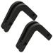 2 Pcs Fitness Equipment Squat Rack Accessories Barbell Bracket Hook (black Pair) 2pcs Workout Equpment Gym for Weight Lifting Household Pp