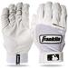 Franklin Sports Classic XT .. Batting Glove Pair - .. White/White - Adult Small