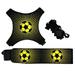 Outdoor Sports Toy Ball With Elastic Swing Football Training Auxiliary Package Physical Exercise Personal Skills Practice Straps 1 set of black