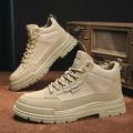 New In Shoes For Men Casual Winter Boots Platform Sneakers Work Safety Leather Loafers Hiking Designer Luxury Tennis Sport Khaki 399-9 40