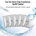 Car Aromatherapy Diffuser Car Air Fresheners 8Pcs Solid Aromatherapy Smelling Odor Removal Air Freshener PE Material Car Air Vent Freshener