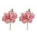 Kripyery 2Pcs Artificial Peony Flower Single Branch Forever Blooming Realistic Home Decoration Wedding Accessory Simulated Flower