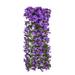 Buodes Deals Clearance Under 5 Hanging Flowers Artificial Violet Flower Wall Wisteria Basket Hanging Garland Flowers Fake Silk Orchid
