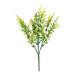 Realistic Artificial Flowers 8 Bundles Artificial Lavender Flowers Outdoor Flowers No Fade Faux Plastic Garden Porch Window Box Decorating (Yellow) Yellow Eco-Friendly Artificial Flowers